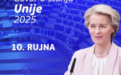 Pratite govor predsjednice von der Leyen o stanju Unije 2025.